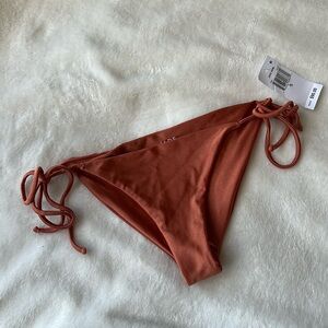 Jade swim tie bottom in copper